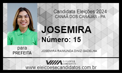 Candidato JOSEMIRA 2024 - CANAÃ DOS CARAJÁS - Eleições