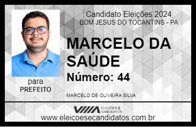 Candidato MARCELO DA SAÚDE 2024 - BOM JESUS DO TOCANTINS - Eleições