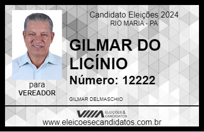 Candidato GILMAR DO LICÍNIO 2024 - RIO MARIA - Eleições