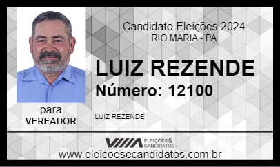 Candidato LUIZ RESENDE 2024 - RIO MARIA - Eleições