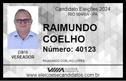 Candidato RAIMUNDO COELHO 2024 - RIO MARIA - Eleições