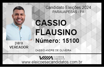 Candidato CASSIO FLAUSINO 2024 - PARAUAPEBAS - Eleições