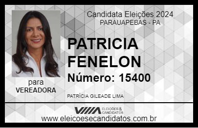 Candidato PATRICIA FENELON 2024 - PARAUAPEBAS - Eleições