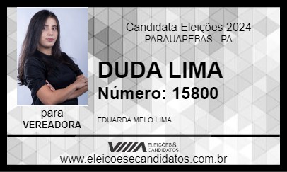 Candidato DUDA LIMA 2024 - PARAUAPEBAS - Eleições