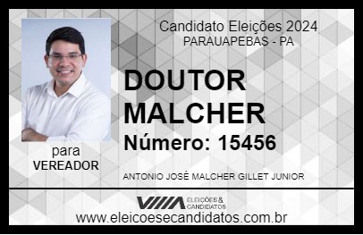 Candidato DOUTOR MALCHER 2024 - PARAUAPEBAS - Eleições