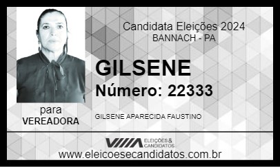 Candidato GILSENE 2024 - BANNACH - Eleições