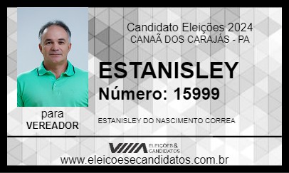 Candidato ESTANISLEY 2024 - CANAÃ DOS CARAJÁS - Eleições