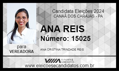 Candidato ANA REIS 2024 - CANAÃ DOS CARAJÁS - Eleições