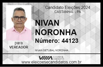 Candidato NIVAN NORONHA 2024 - CASTANHAL - Eleições