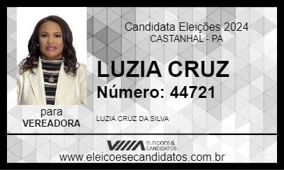 Candidato LUZIA CRUZ 2024 - CASTANHAL - Eleições