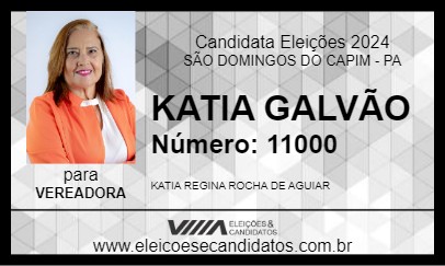 Candidato KATIA GALVÃO 2024 - SÃO DOMINGOS DO CAPIM - Eleições