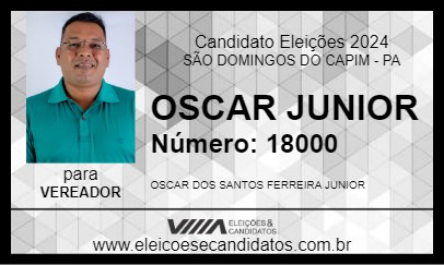 Candidato OSCAR JUNIOR 2024 - SÃO DOMINGOS DO CAPIM - Eleições