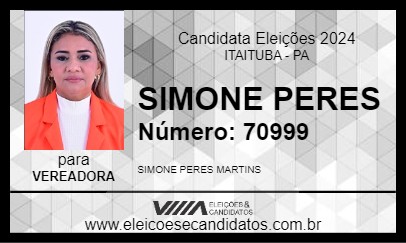 Candidato SIMONE PERES 2024 - ITAITUBA - Eleições