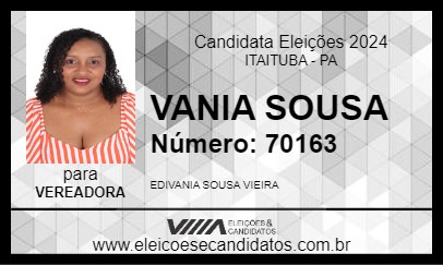 Candidato VANIA SOUSA 2024 - ITAITUBA - Eleições