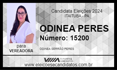 Candidato ODINEA PERES 2024 - ITAITUBA - Eleições