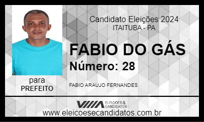 Candidato FABIO DO GÁS 2024 - ITAITUBA - Eleições