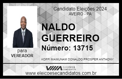 Candidato NALDO GUERREIRO 2024 - AVEIRO - Eleições