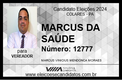 Candidato MARCUS DA SAÚDE 2024 - COLARES - Eleições