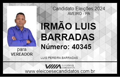 Candidato IRMÃO LUIS BARRADAS 2024 - AVEIRO - Eleições