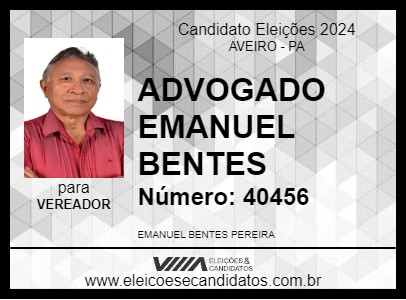 Candidato ADVOGADO EMANUEL BENTES 2024 - AVEIRO - Eleições