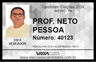 Candidato PROF. NETO PESSOA 2024 - AVEIRO - Eleições