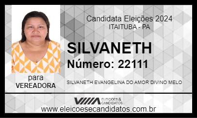 Candidato SILVANETH 2024 - ITAITUBA - Eleições