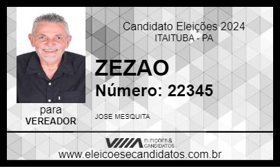 Candidato ZEZAO 2024 - ITAITUBA - Eleições