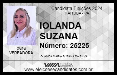 Candidato IOLANDA SUZANA 2024 - ITAITUBA - Eleições