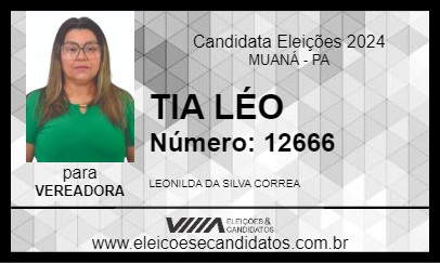 Candidato TIA LÉO 2024 - MUANÁ - Eleições