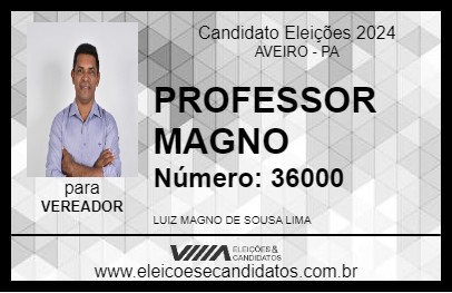 Candidato PROFESSOR MAGNO 2024 - AVEIRO - Eleições