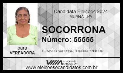 Candidato SOCORRONA 2024 - MUANÁ - Eleições