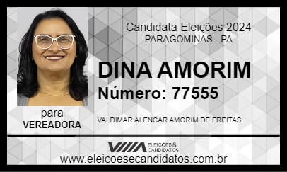 Candidato DINA AMORIM 2024 - PARAGOMINAS - Eleições