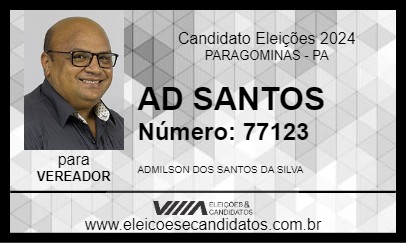 Candidato AD SANTOS 2024 - PARAGOMINAS - Eleições