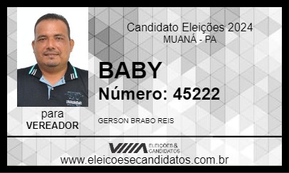 Candidato BABY 2024 - MUANÁ - Eleições