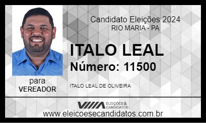 Candidato ITALO LEAL 2024 - RIO MARIA - Eleições