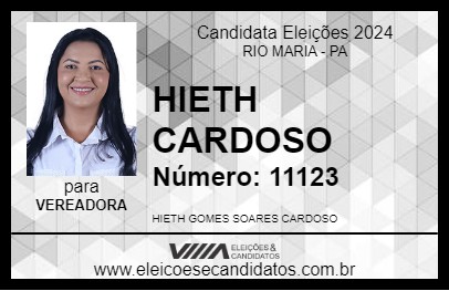 Candidato HIETH CARDOSO 2024 - RIO MARIA - Eleições