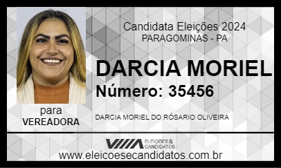 Candidato DARCIA MORIEL 2024 - PARAGOMINAS - Eleições