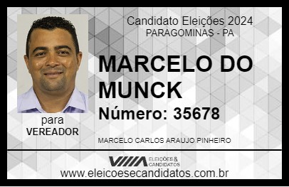 Candidato MARCELO DO MUNCK 2024 - PARAGOMINAS - Eleições