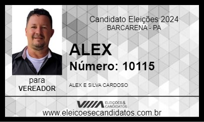 Candidato ALEX 2024 - BARCARENA - Eleições