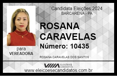 Candidato ROSANA CARAVELAS 2024 - BARCARENA - Eleições