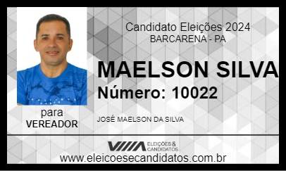 Candidato MAELSON SILVA 2024 - BARCARENA - Eleições