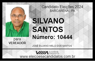 Candidato SILVANO SANTOS 2024 - BARCARENA - Eleições