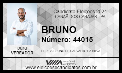 Candidato BRUNO 2024 - CANAÃ DOS CARAJÁS - Eleições