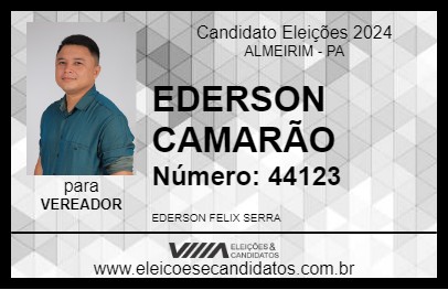 Candidato EDERSON CAMARÃO 2024 - ALMEIRIM - Eleições