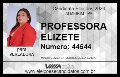 Candidato PROFESSORA ELIZETE 2024 - ALMEIRIM - Eleições