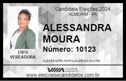 Candidato ALESSANDRA MOURA 2024 - ALMEIRIM - Eleições