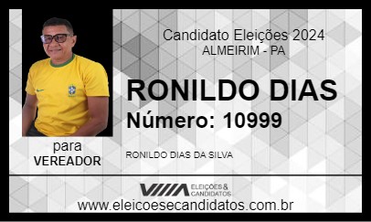 Candidato RONILDO DIAS 2024 - ALMEIRIM - Eleições