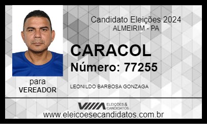 Candidato CARACOL 2024 - ALMEIRIM - Eleições