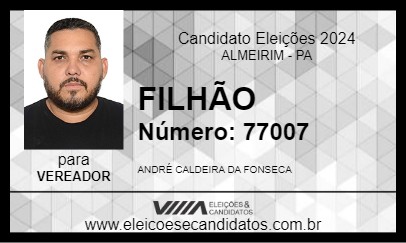 Candidato FILHÃO 2024 - ALMEIRIM - Eleições