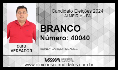 Candidato BRANCO 2024 - ALMEIRIM - Eleições